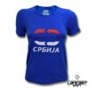 Break Limit zenska T majica logo Srbija plava, pamucna majica, zenska majica