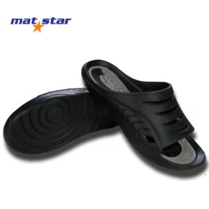 Mat Star Summer crne muske papuce, gumene papuce, letnje papuce